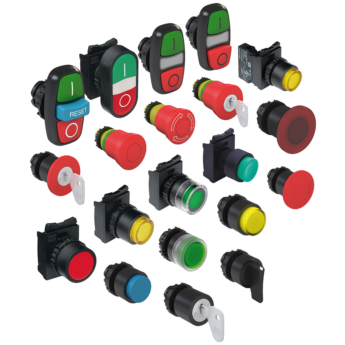 Sinalizadores e Botões de Comando